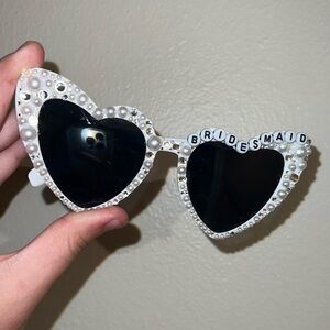 Bridesmaid Jeweled heart SunGlasses